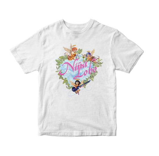 Remera Flores Celestes